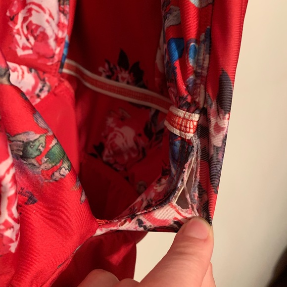 ModCloth Red Floral One-Piece Swimsuit - Size 2X - Stunning Design! - Picture 7 of 10